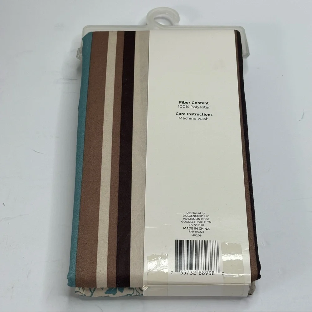 Comfort Bay Neutral Beige & Cream Stripe Textured Shower Curtain 70”X72” NEW